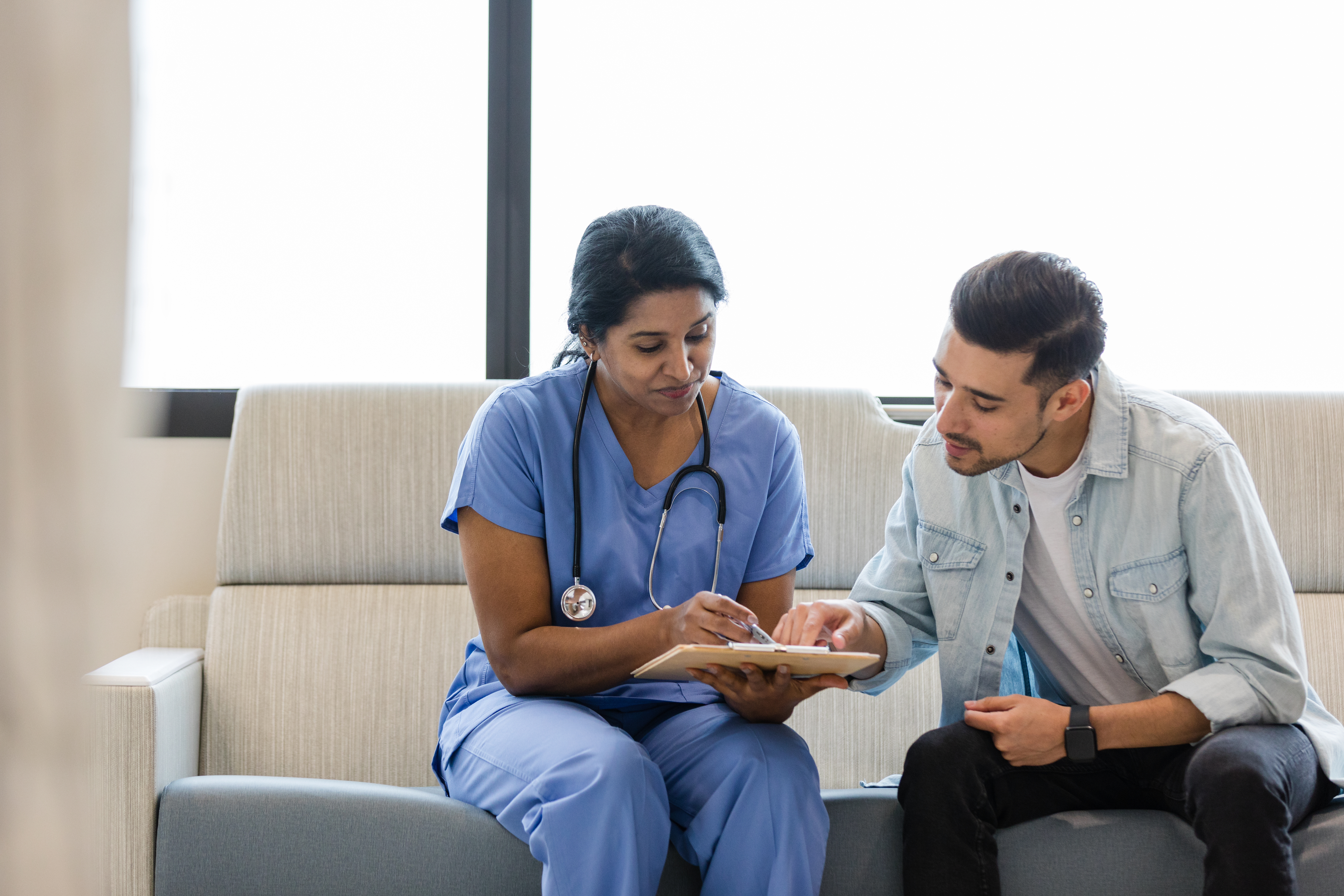 Nurse and patient Nurse and patient